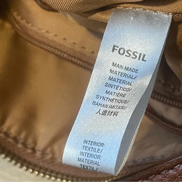 EUC Fossil Evie Crossbody Bag Black/White - Picture 6 of 16